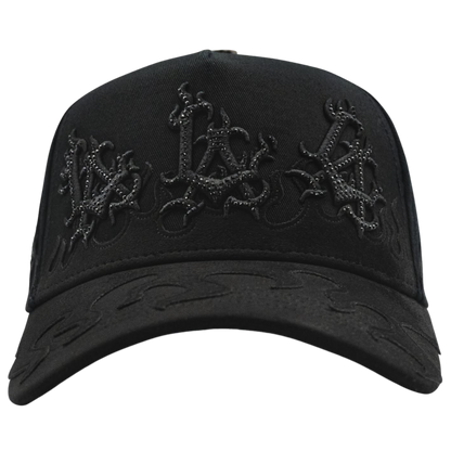 LA FLAMES BLACK FTXHATS