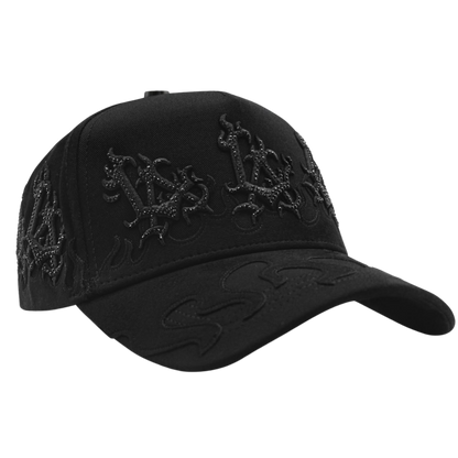 LA FLAMES BLACK FTXHATS